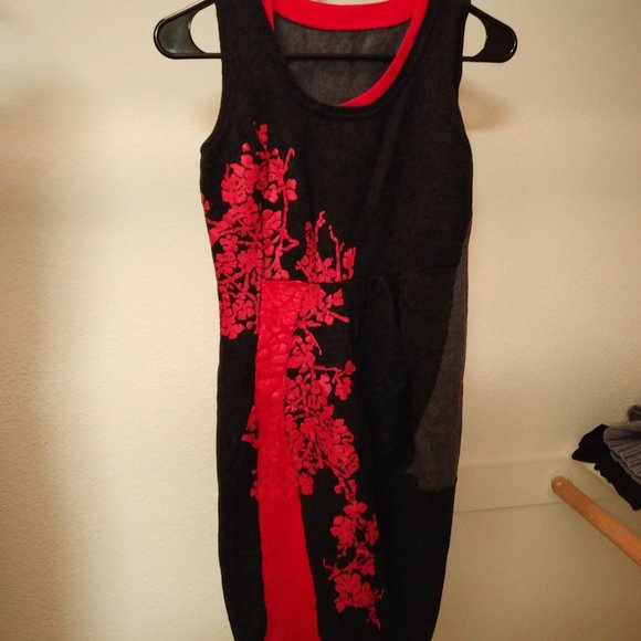 Chinese Style Wool Midi Dress - Picture 1 of 5